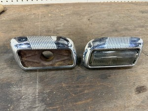 1942 1947 Mercury Eight Pair Turn Signal Parking Light Lamp Housings & Lens 1946