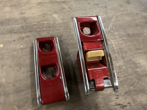 1939 Ford Deluxe Stainless Steel Dash Trim Ash Tray Choke Knobs