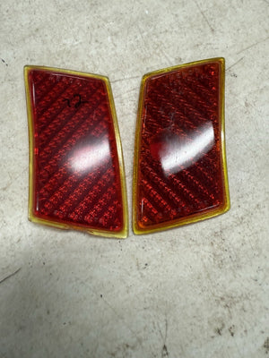 1940 Mercury Merc Tail Light Glass Lenses Pair Lens