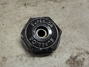 VINTAGE Superior PUSH IN CHROME WHEEL CENTER CAP Car Truck