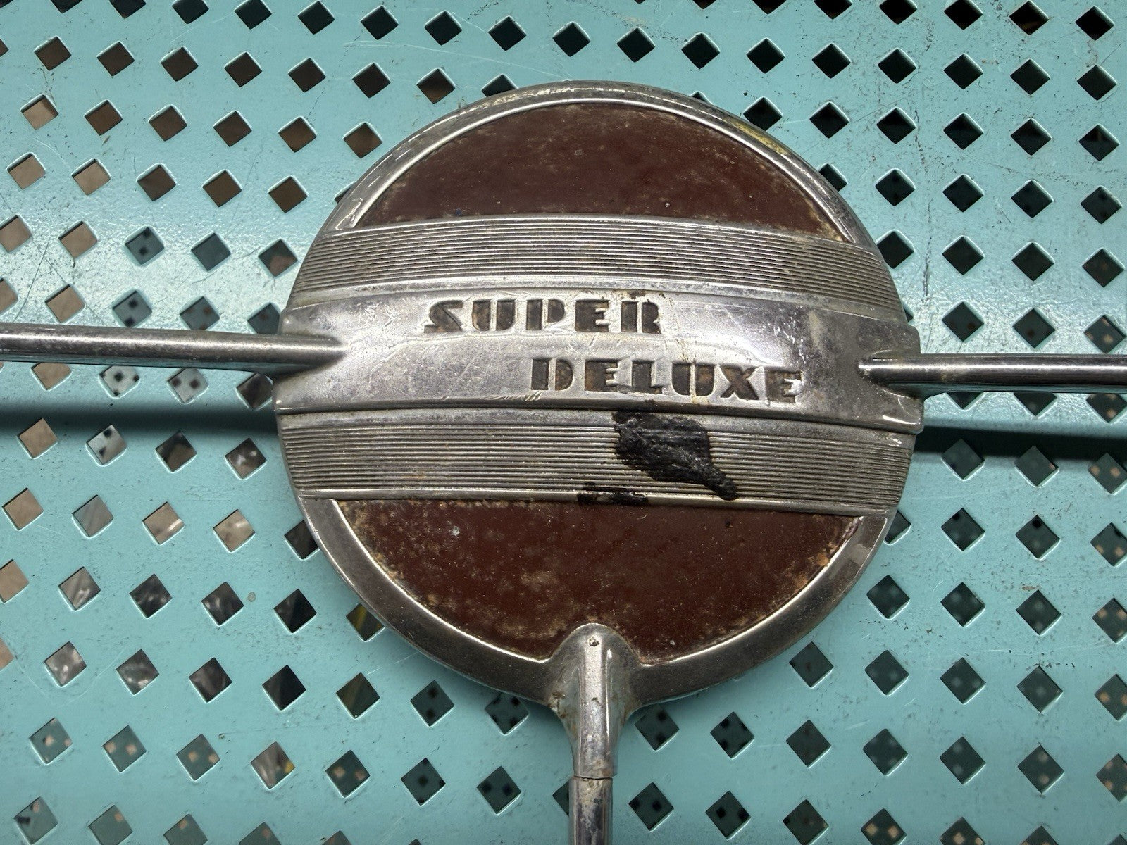 1941 Ford Super Deluxe Steering Wheel Horn Ring Button Coupe Sedan