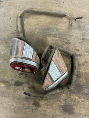 1942-1948 Ford Car Deluxe/Super Deluxe Tail Light Assemblies - Pair
