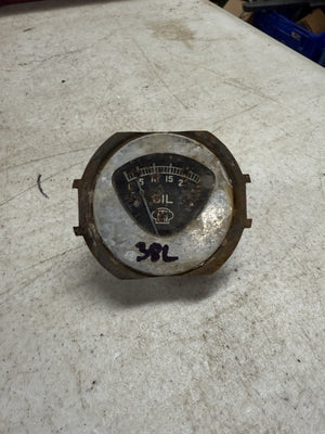20s 30s Tiffany Manufacturing Co. Vintage Round 25 lbs Sweep Oil Pressure Gauge