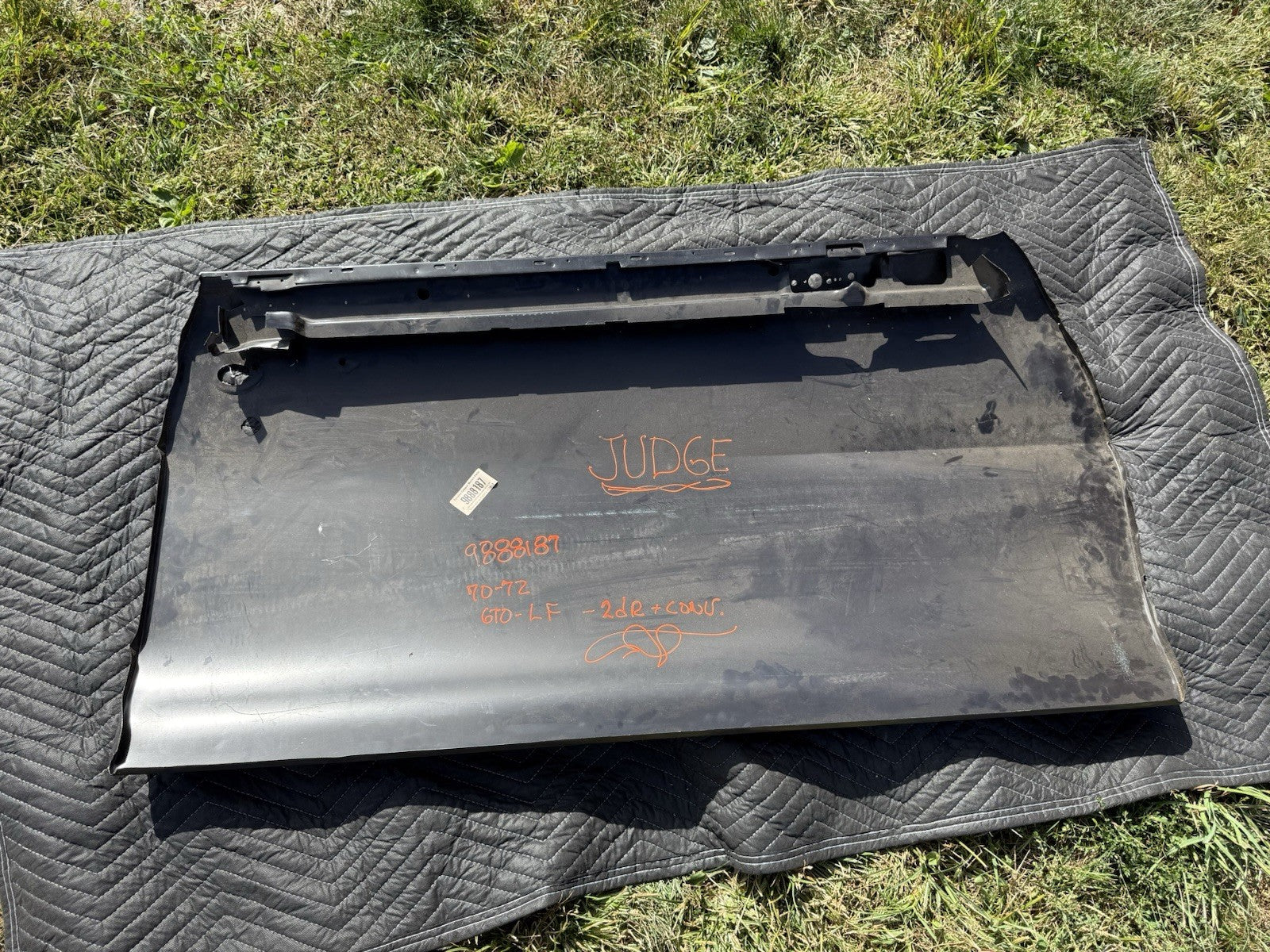 NOS 1970 1971 1972 Pontiac GTO Judge Drivers Side Door Skin 2 Door