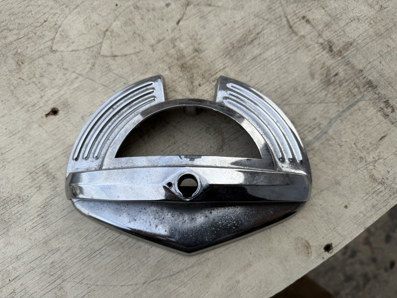 1950 Mercury Trunk Emblem Handle Original OM-7243525 Coupe