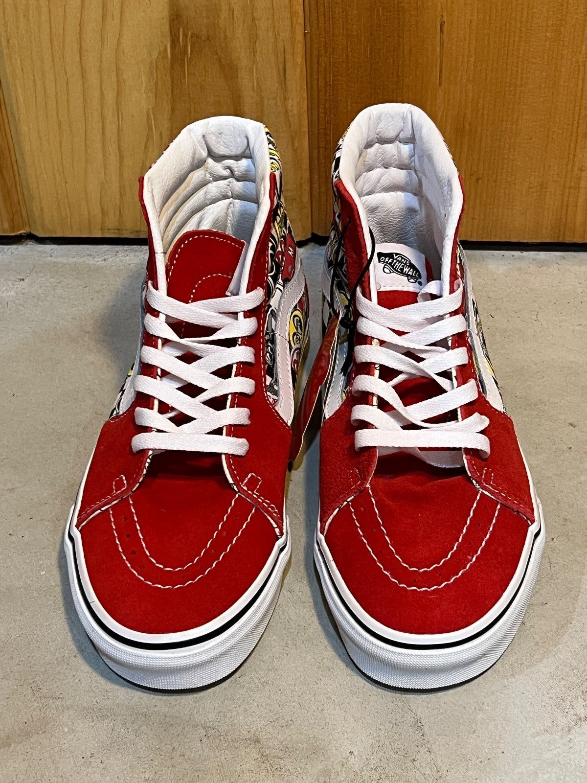 NWOB* Vans Sk8-Hi Mooneyes Formula One Multi Red Sz US 7 Men
