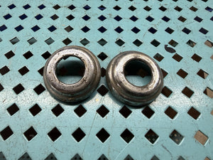 1941 Ford VENT WINDOW CRANK HANDLE ESCUTCHEONS vtg 1940s interior trim-