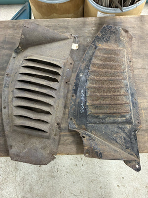 1936 Ford Car Inner Front Fender Pair Original Coupe Sedan Cabriolet