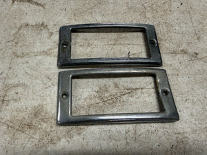 1950 Ford Custom Shoebox Parking Light Bezels  Original Sedan Convertible