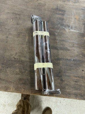 Chrome Hot Rod Lakes Pipes W/ Block Offs Custom Coupe Roadster Convertible