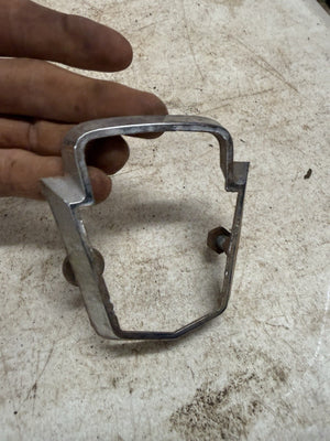 VINTAGE USED 1950-1951 FORD TRUNK EMBLEM BEZEL TRIM FORD #0A-7042522-B WITH WEAR