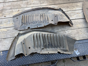 1937 Ford car INNER FRONT FENDER PANELS Original pair