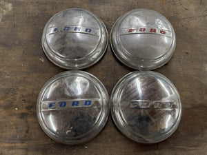 Ford 1947-48 Car 1946-56 Truck Dog Dish Bowl Hubcap Set Driver Quality