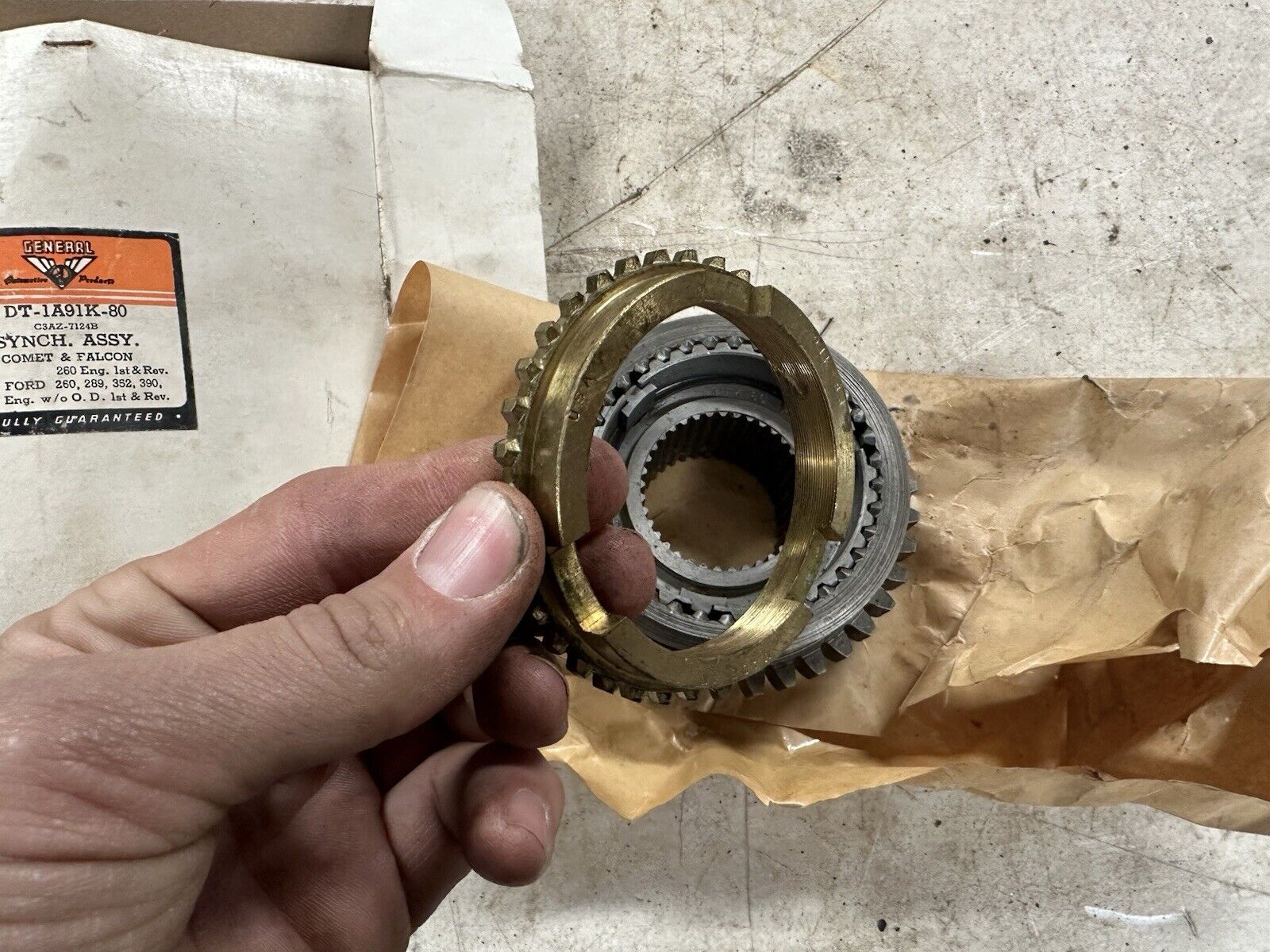 1AT91K-80 FORD 3 SPEED SYNCHRO ASSEMBLY, OE# C3AZ7124B. BORG