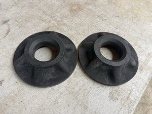NOS Magnesium Center Lock Wheels Pressure Plates Pair Hot Rod Race Car