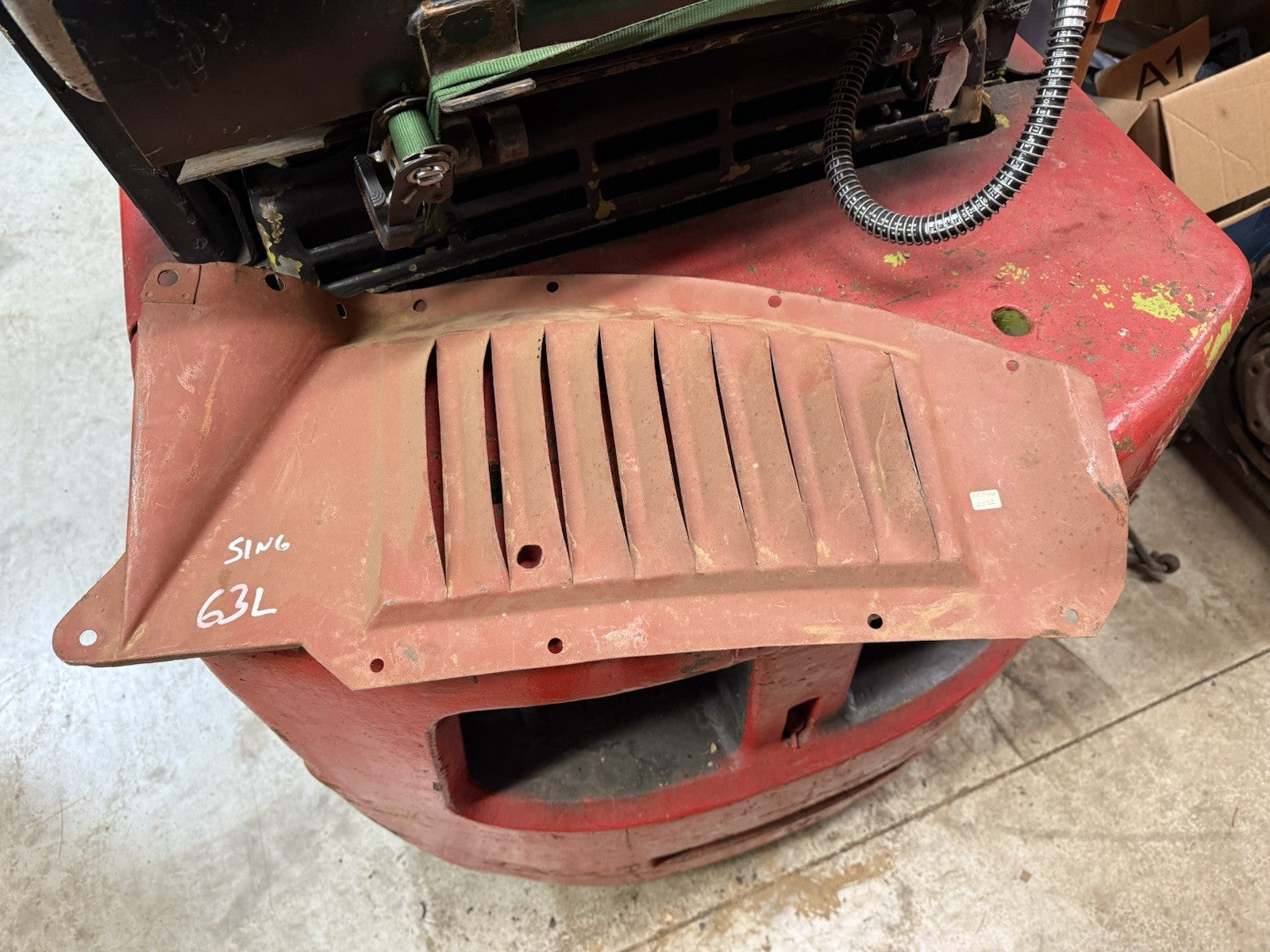 1936 Ford INNER FRONT FENDER PANELS Original Louvered Drivers Side