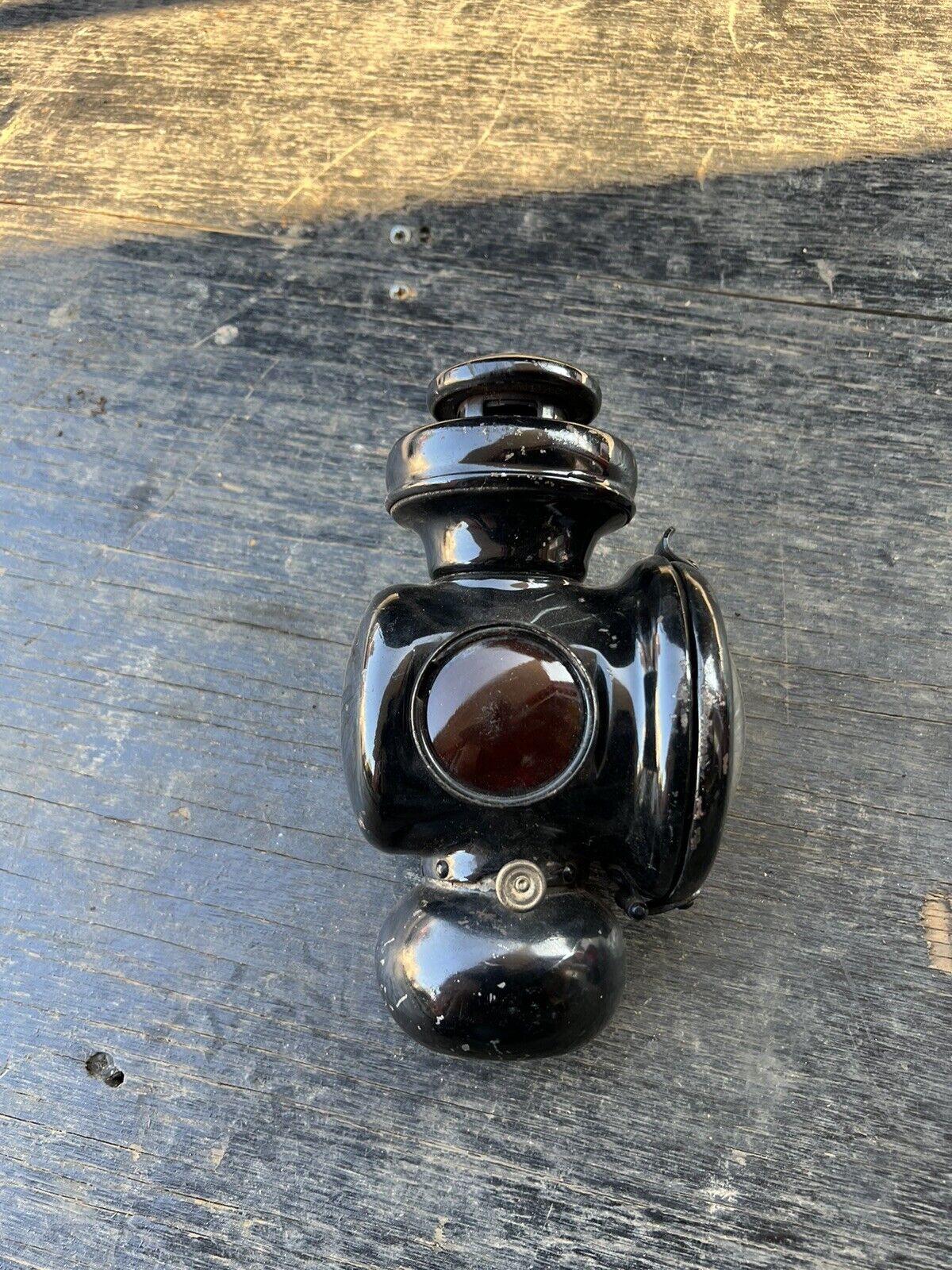 Antique 1900's Ford Model T Kerosene Cowl Lamp Tail Lantern, VERY