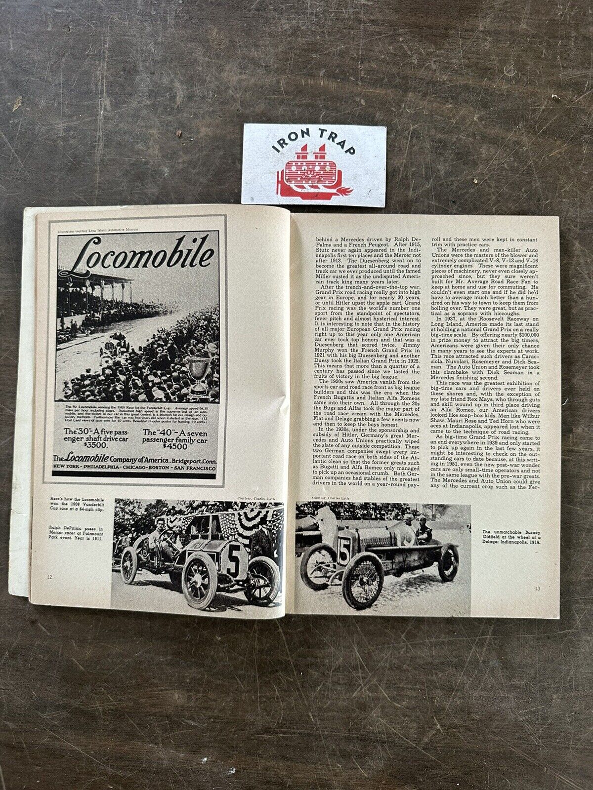 Vintage Auto Magazine Tom McCahill on Sports Cars 1951 The