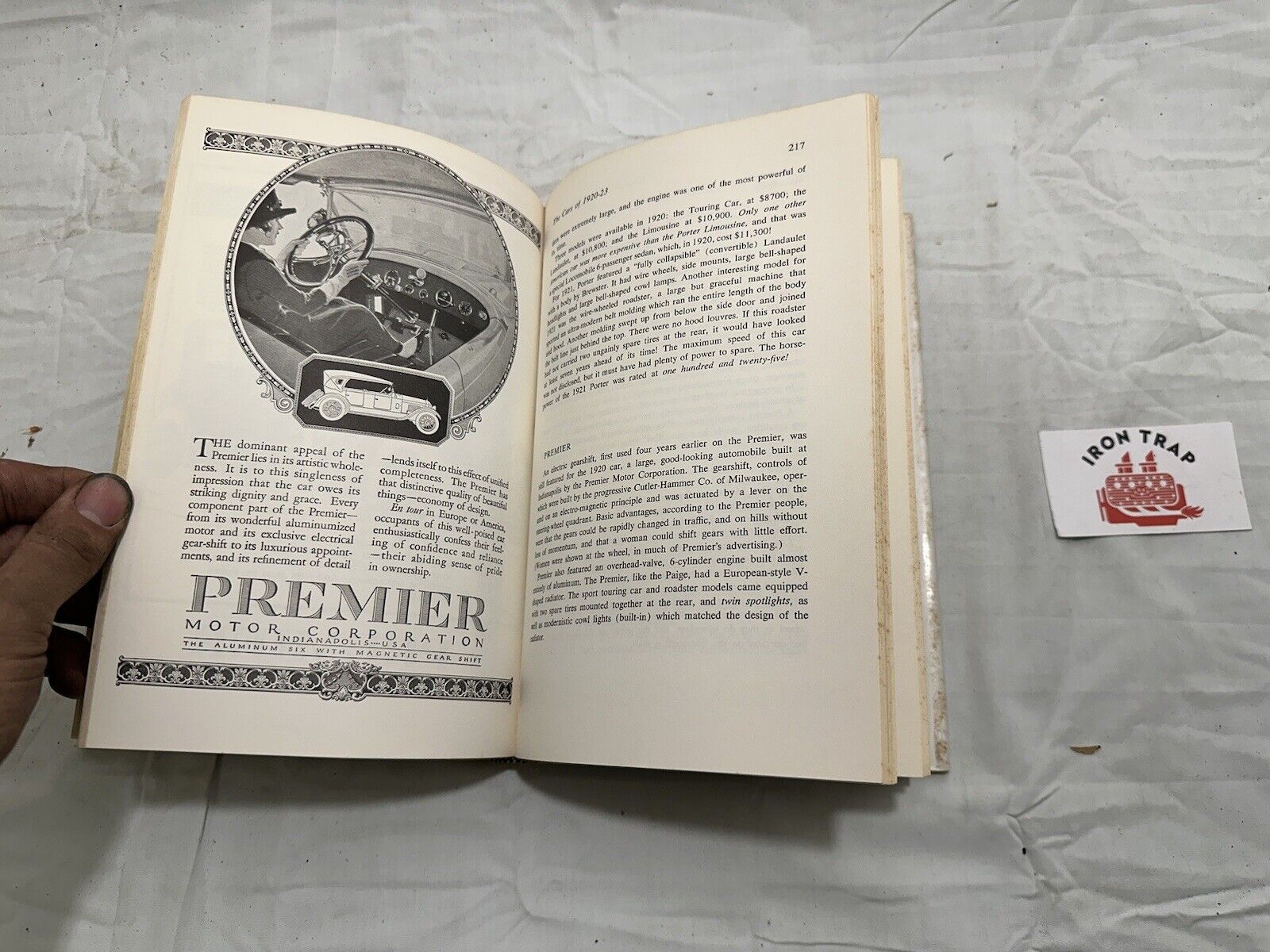 CARS OF THE EARLY TWENTIES, By Tad Burness, 1968 – Iron Trap Garage