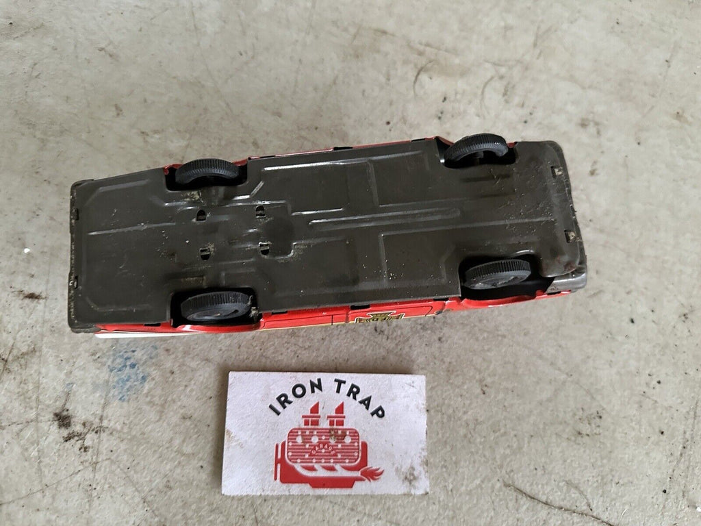 Vintage Tin Toy Fire Chief Car Friction Toy – Iron Trap Garage