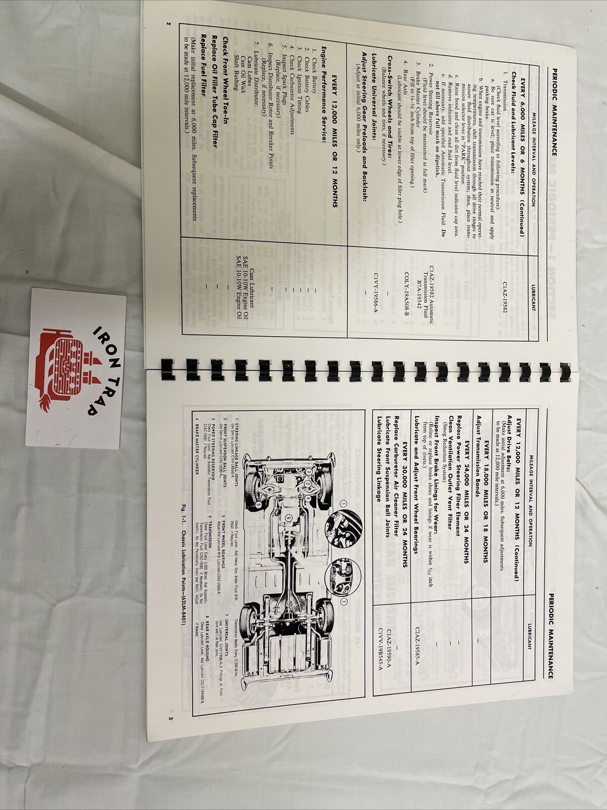 1962 Lincoln Continental Supplement to 1961 Maintenance Manual #41