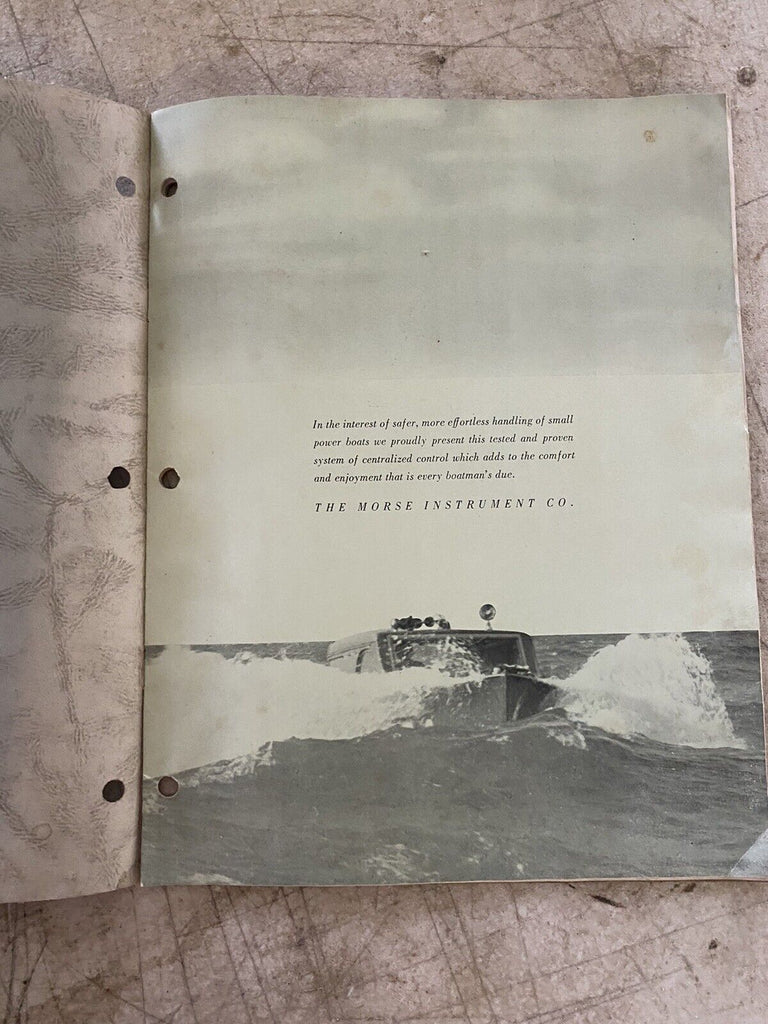 Morse Marine Control System Catalog Brochure 1945 Vintage Iron Trap
